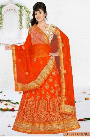 Orange Collection Bridal Lehenga Choli