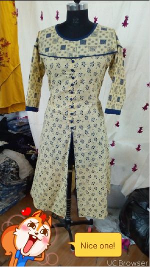 Long cotton kurti