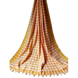 Khadi Gamcha Check Sarees