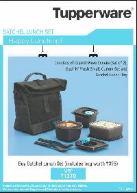 Tupperware Satchel Lunch Set