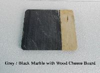Black Marble Wood Cheese Board