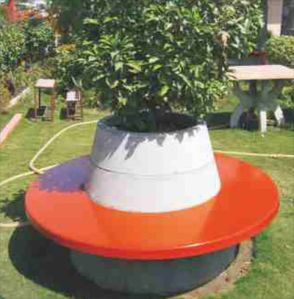 Circular Bench With Back Rest