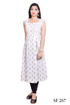 Sanganeri Pintucks tunic/middi