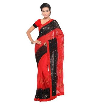 Nylon Embroidery Saree