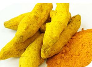 TURMERIC POWDER AND FINGER