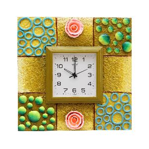 Decorative Square Shaped Wall Clock