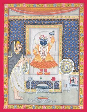 Shrinathji shringar handmade painting