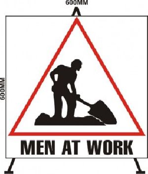 Men At Work Sign Board