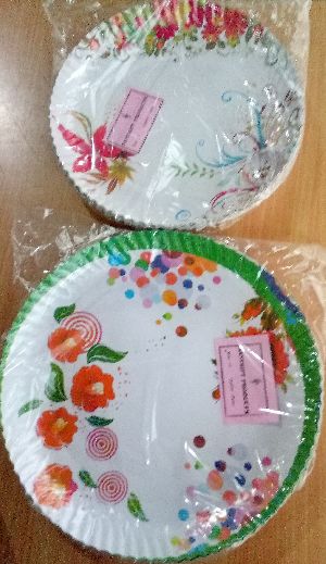 White Board/ Deluxe paper plates ( Size 14 inch)