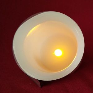 Ivory White Battery Operated Pillar Candle LED Light