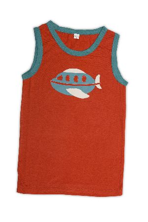 Boy'S Tank Top with Contrast Piping