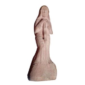 Wooden Handcrafted Lady Statue