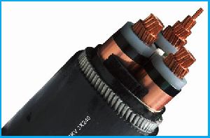 Steel Wire Armored 3 Core Copper XLPE Insulated Cable