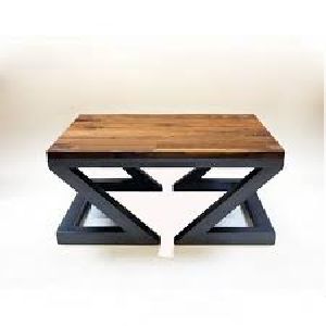 Iron & wooden coffee table