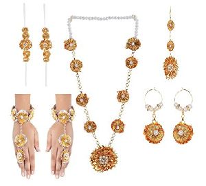 Gota Patti Jewellery Set
