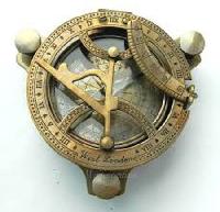 brass nautical sundial