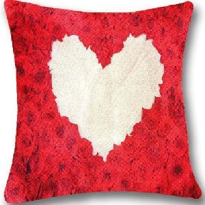 Heart Print Cushion Covers