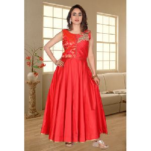 Ladies Silk Gown