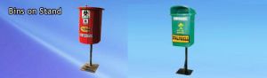 Dust Bins On Stand