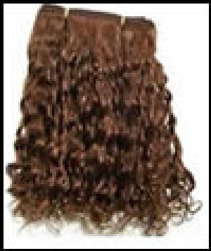 curly human hair wefts