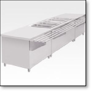 Food Service Counter with  Tray Slide