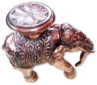 Black Metal Elephant with Silver Finish