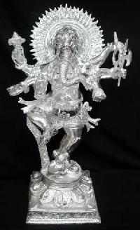 White Metal Dancing Ganesha