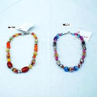 NE-234 Fancy Glass Beads Work necklace