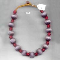 NE-804  nylon threads beads Work necklace