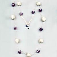 NE-807 glass beads nylon thread Work necklace
