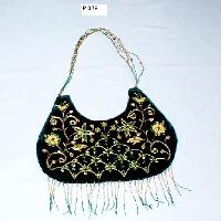 P-079 Velvet with Zari Work Cloth Handbags