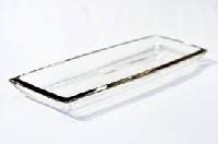 glass serving trays and glass bowls