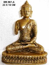 Brass Buddha Statue BBS - 14
