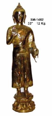 Brass Buddha Statue BBS - 18