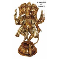 brass ganesh statue- G-006