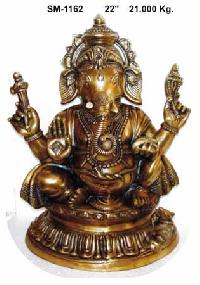 Brass Ganesh Statue- G-008