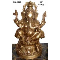 Brass Ganesh Statue- G- 013