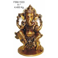 Brass Ganesh Statue- G- 020