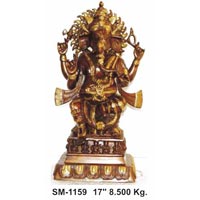 Brass Ganesha Statue G-028