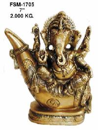 Brass Ganesha Statue - G-22