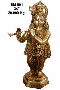 Brass Krishna Statues- Bk- 21