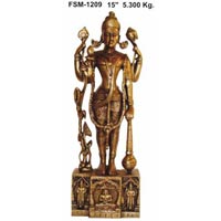 Brass Vishnu Laxmi BVL-03