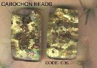 Glass Chabochons - (c- 35)