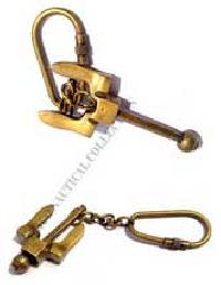 Brass Anchor Keychain