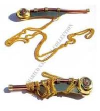 Brass Bosuns Whistle Keychain