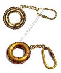 Brass Tube Key Chain