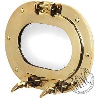 Polished Brass Oblong Porthole
