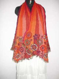 Embroidered Wool Stole (bi-3)