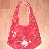 Ladies Cotton Velvet Handbags 03