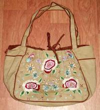 Ladies Cotton Velvet Handbags 06
